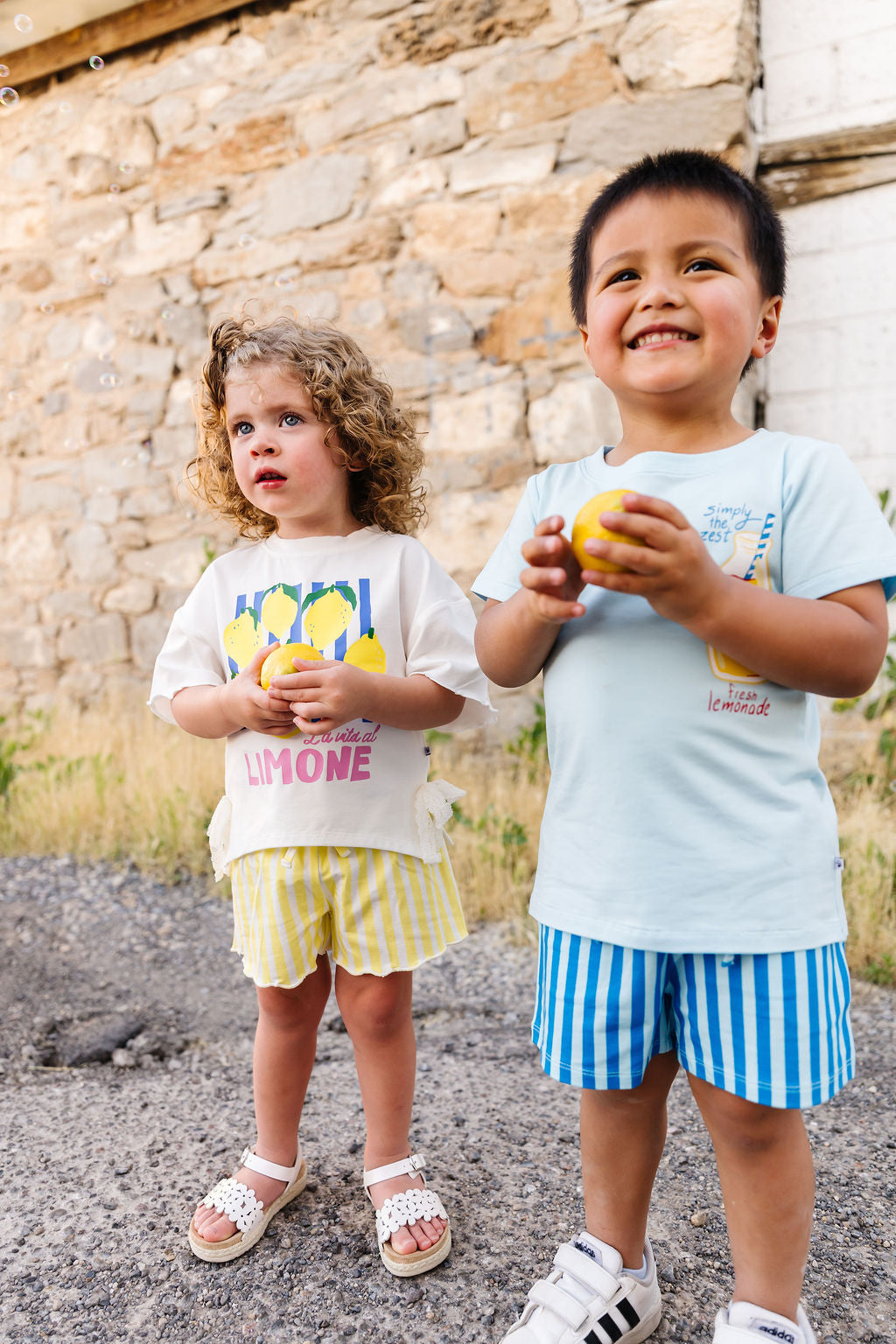 Limon Scalloped T-Shirt Set