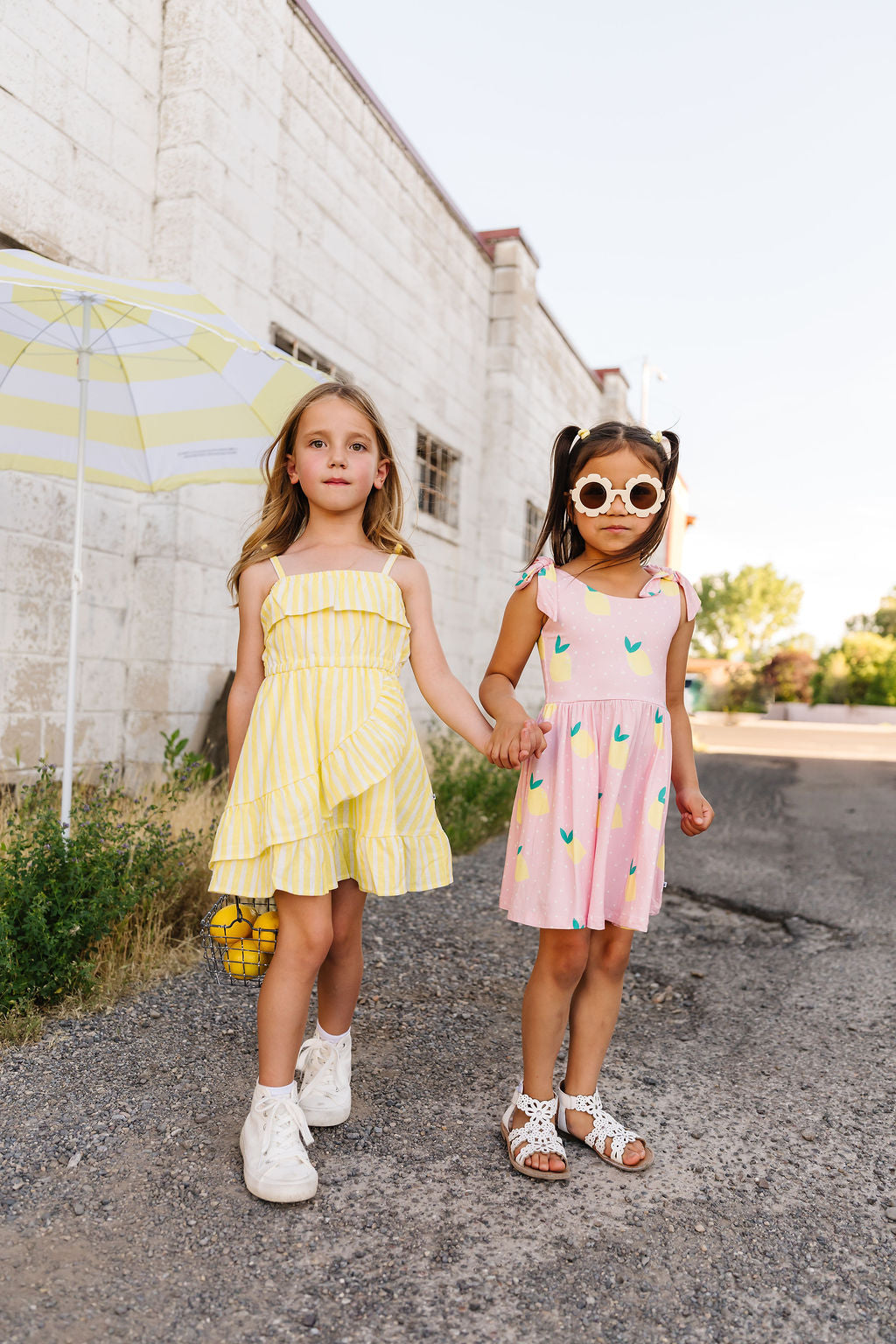 Lemonade Stripes Linen Dress