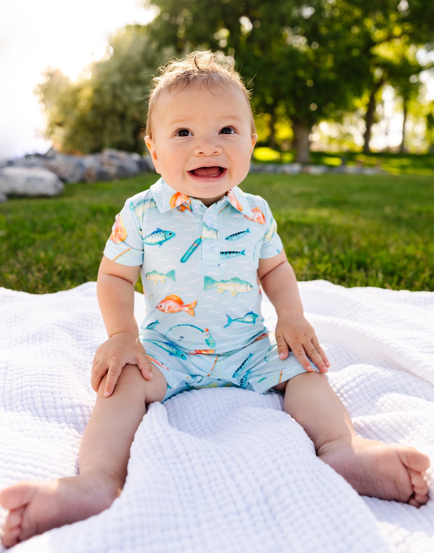 Catch Of The Day Polo Shortie Romper