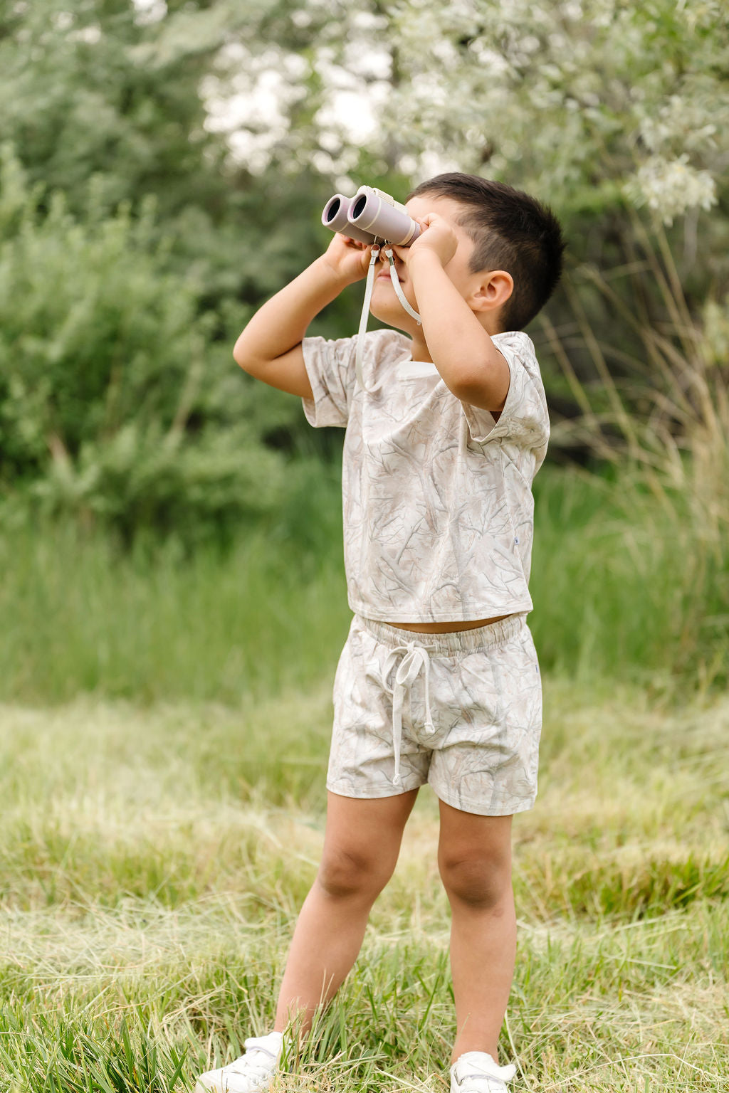 Tree Camo Bamboo/Cotton Shorts