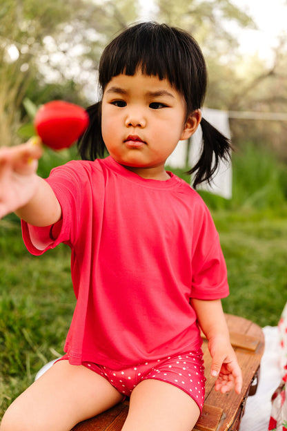 Berry Boxy Bamboo/Cotton T-Shirt