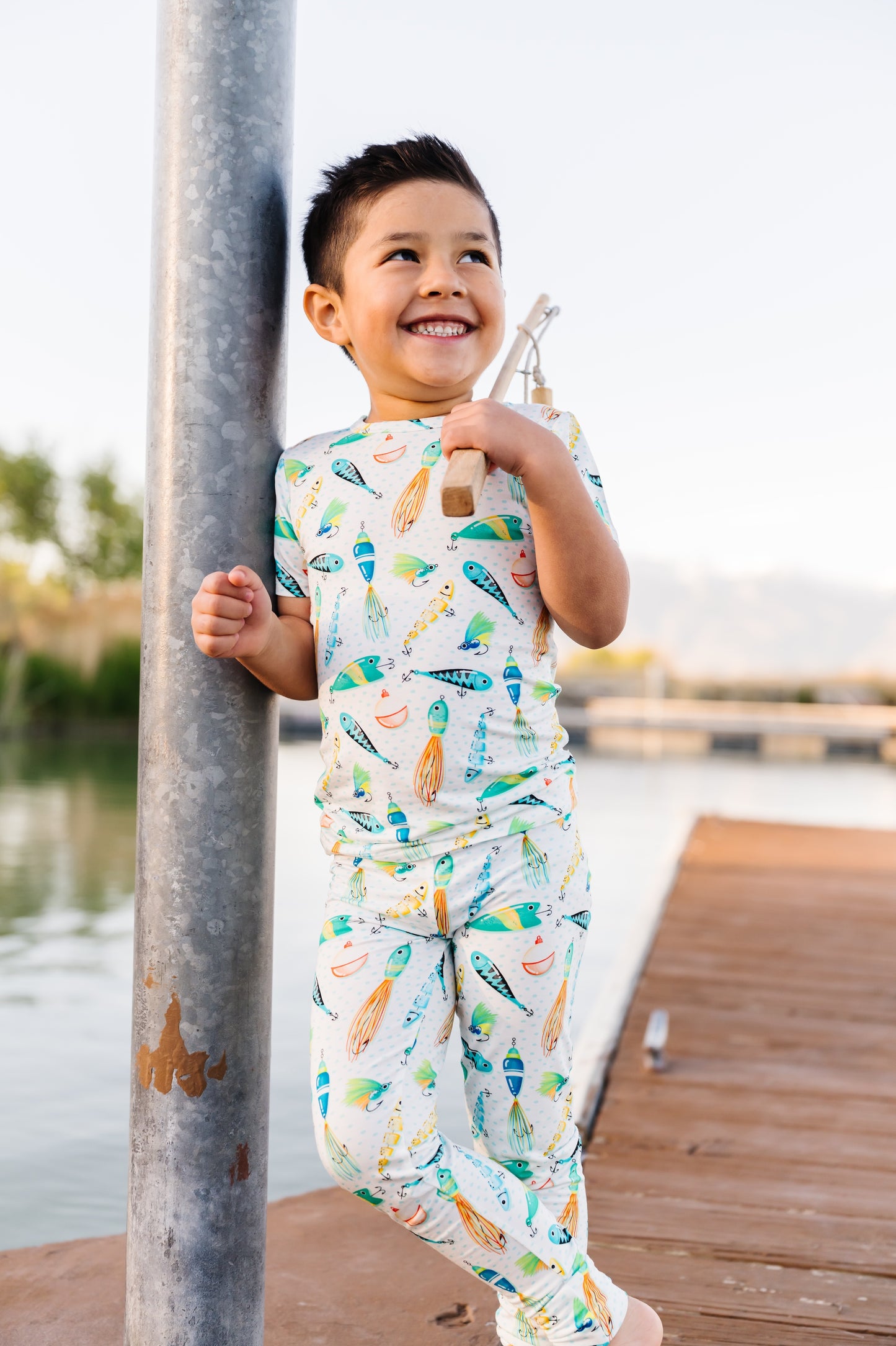 Gone Fishing Bamboo Pajama Set
