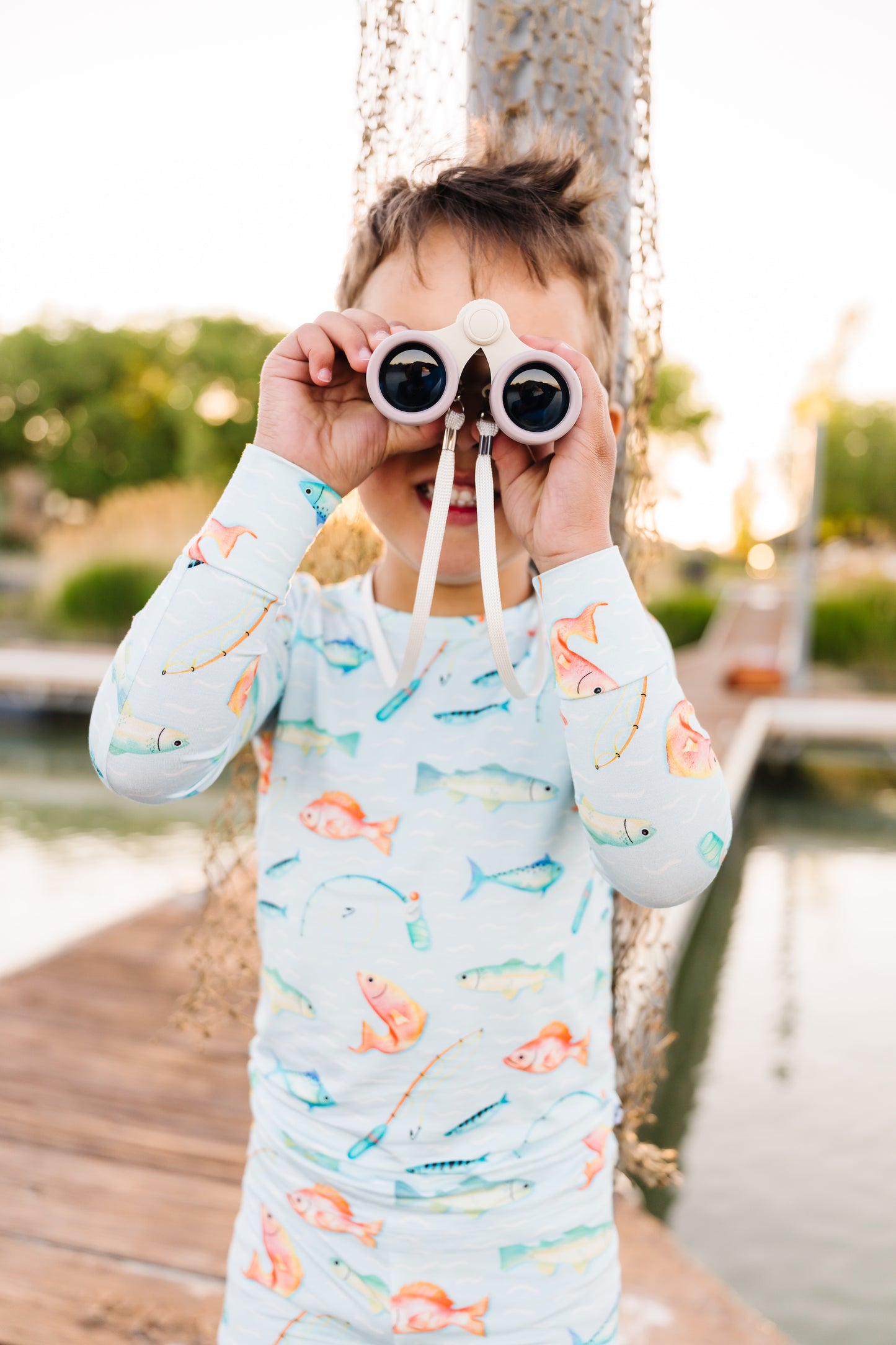 Catch Of The Day Bamboo Pajama Set