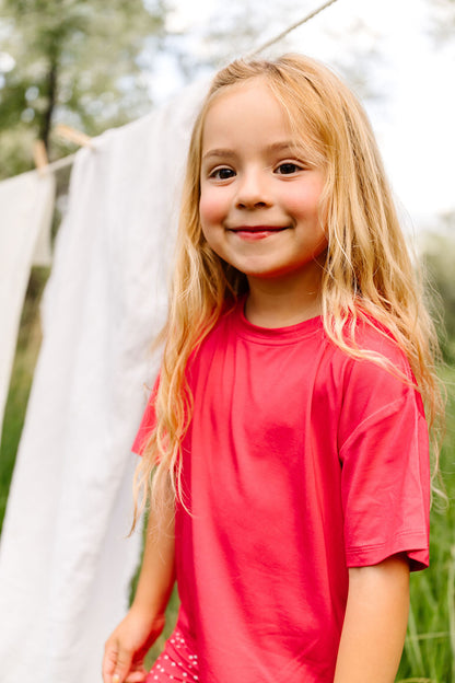 Berry Boxy Bamboo/Cotton T-Shirt