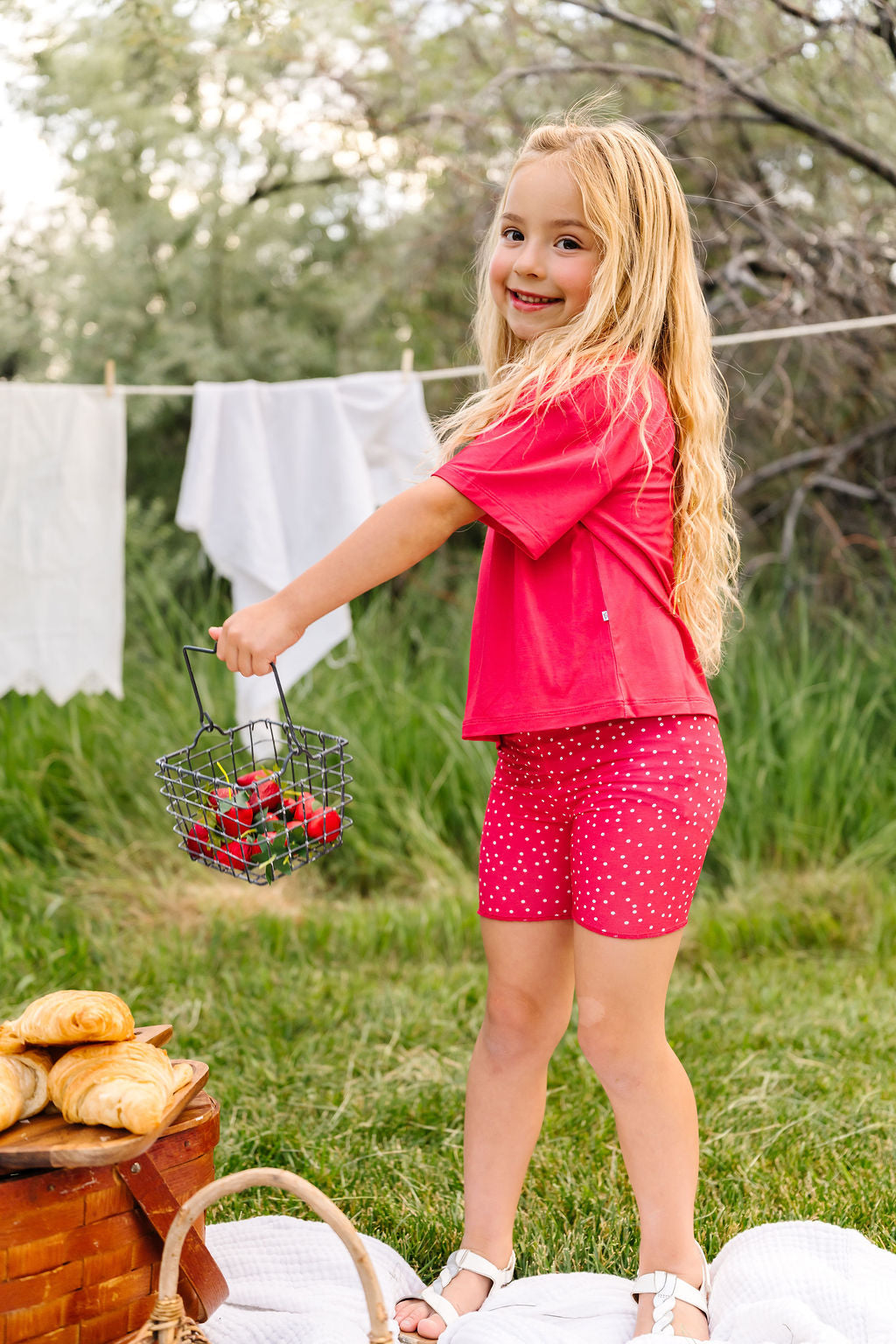 Berry Boxy Bamboo/Cotton T-Shirt