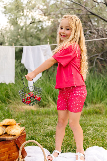 Berry Boxy Bamboo/Cotton T-Shirt