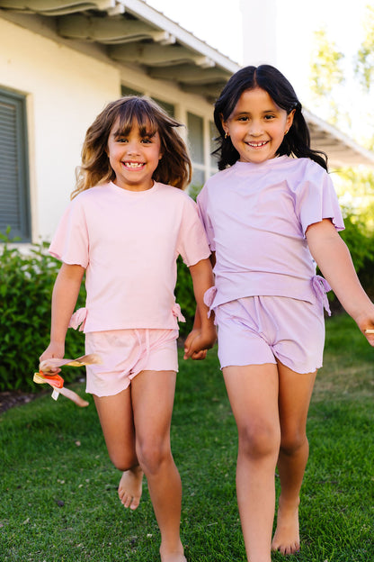Pixie Pink Bamboo/Cotton T-Shirt Set