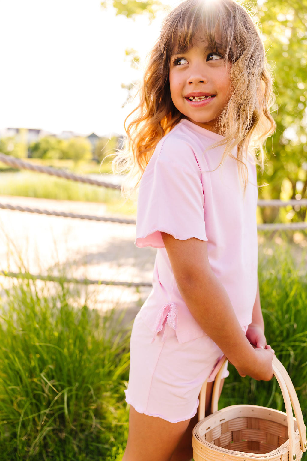 Pixie Pink Bamboo/Cotton T-Shirt Set