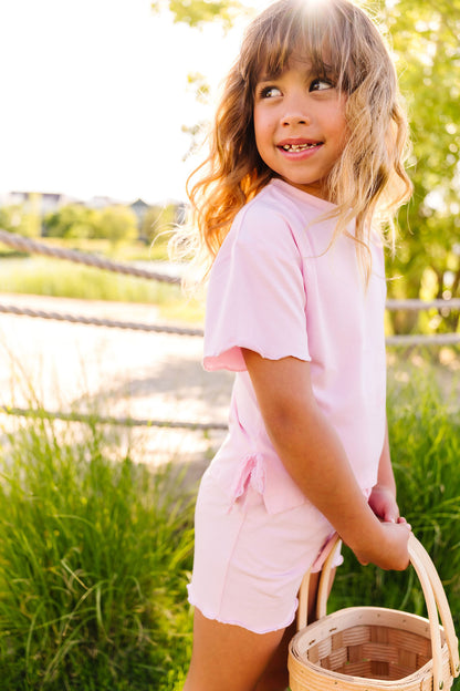 Pixie Pink Bamboo/Cotton T-Shirt Set