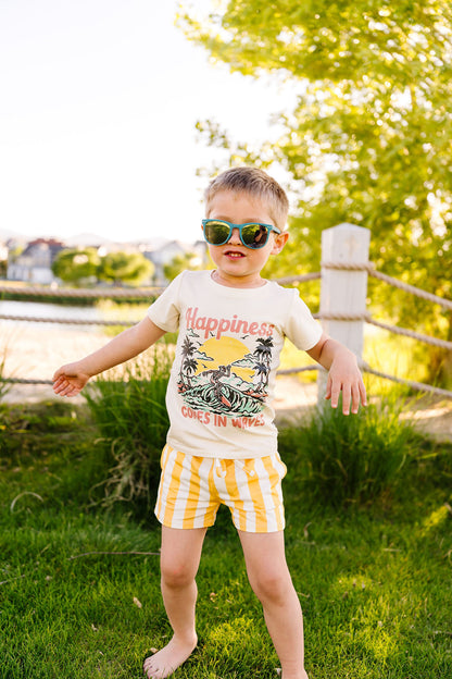 Golden Stripe Bamboo/Cotton Shorts