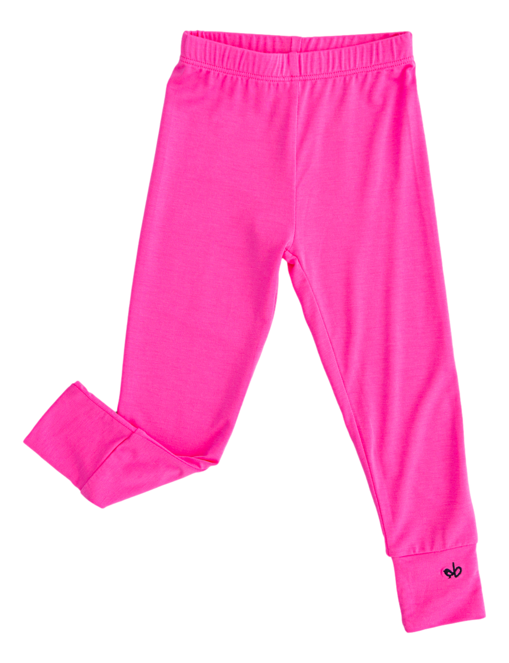 Pink bamboo pants on a white background