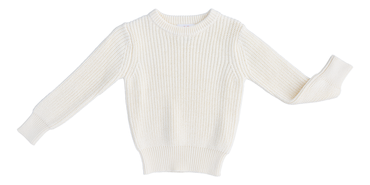 snow chunky knit sweater