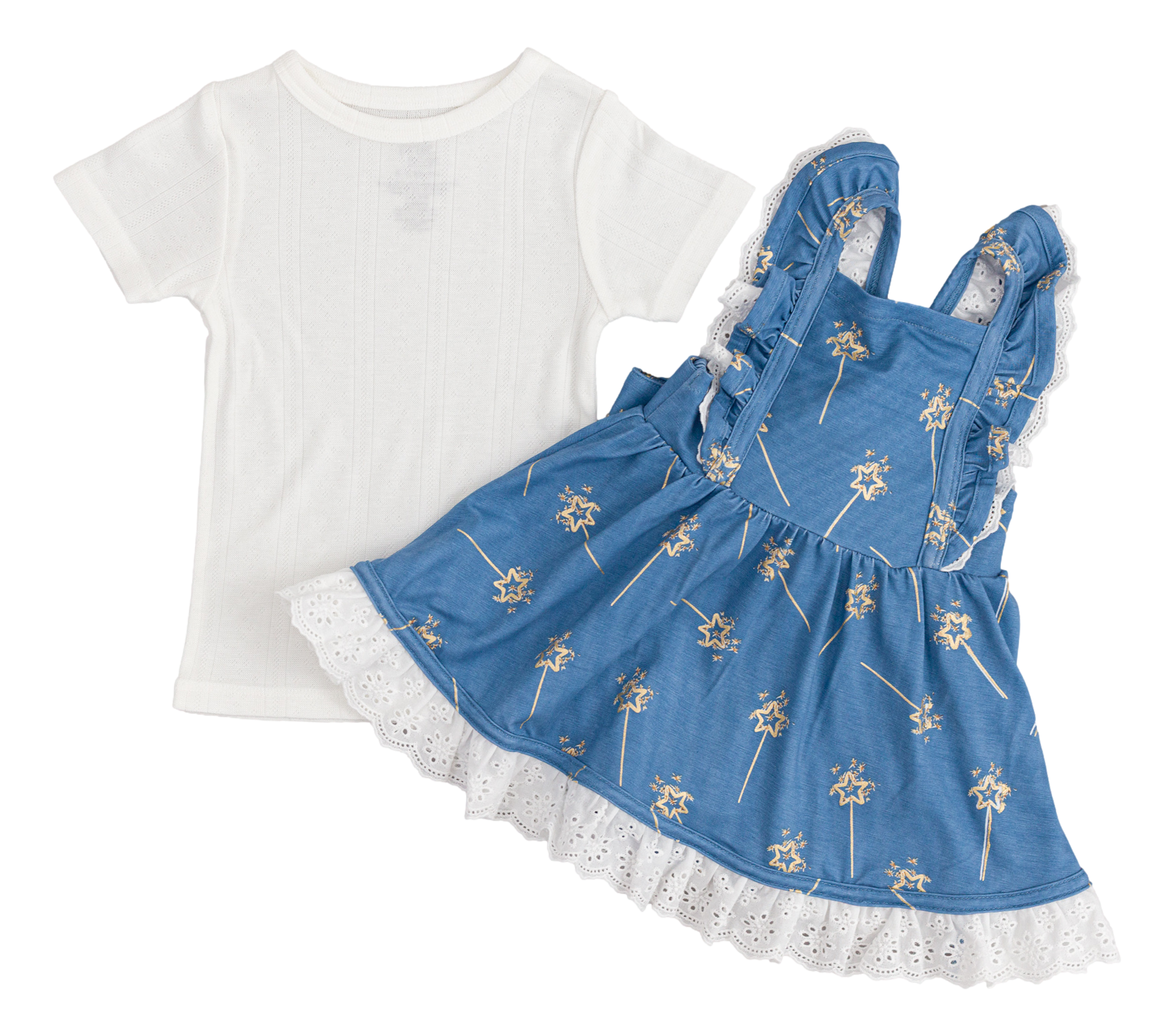Sparkler Gold Foil Twirl Set full outfit view