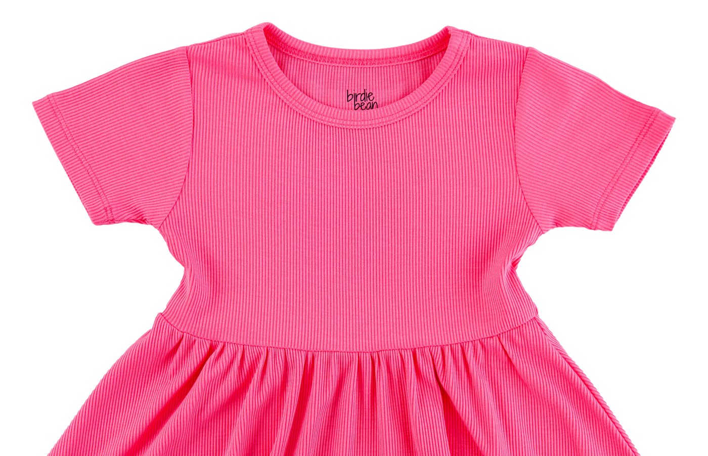 Strawberry Ribbed Birdie Dress