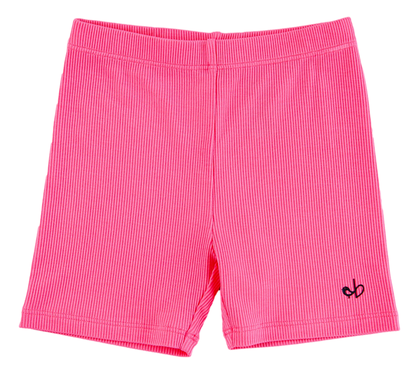 strawberry ribbed biker shorts