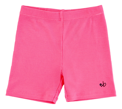 Strawberry Ribbed Biker Shorts