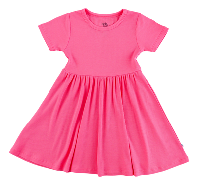 Strawberry Ribbed Birdie Dress