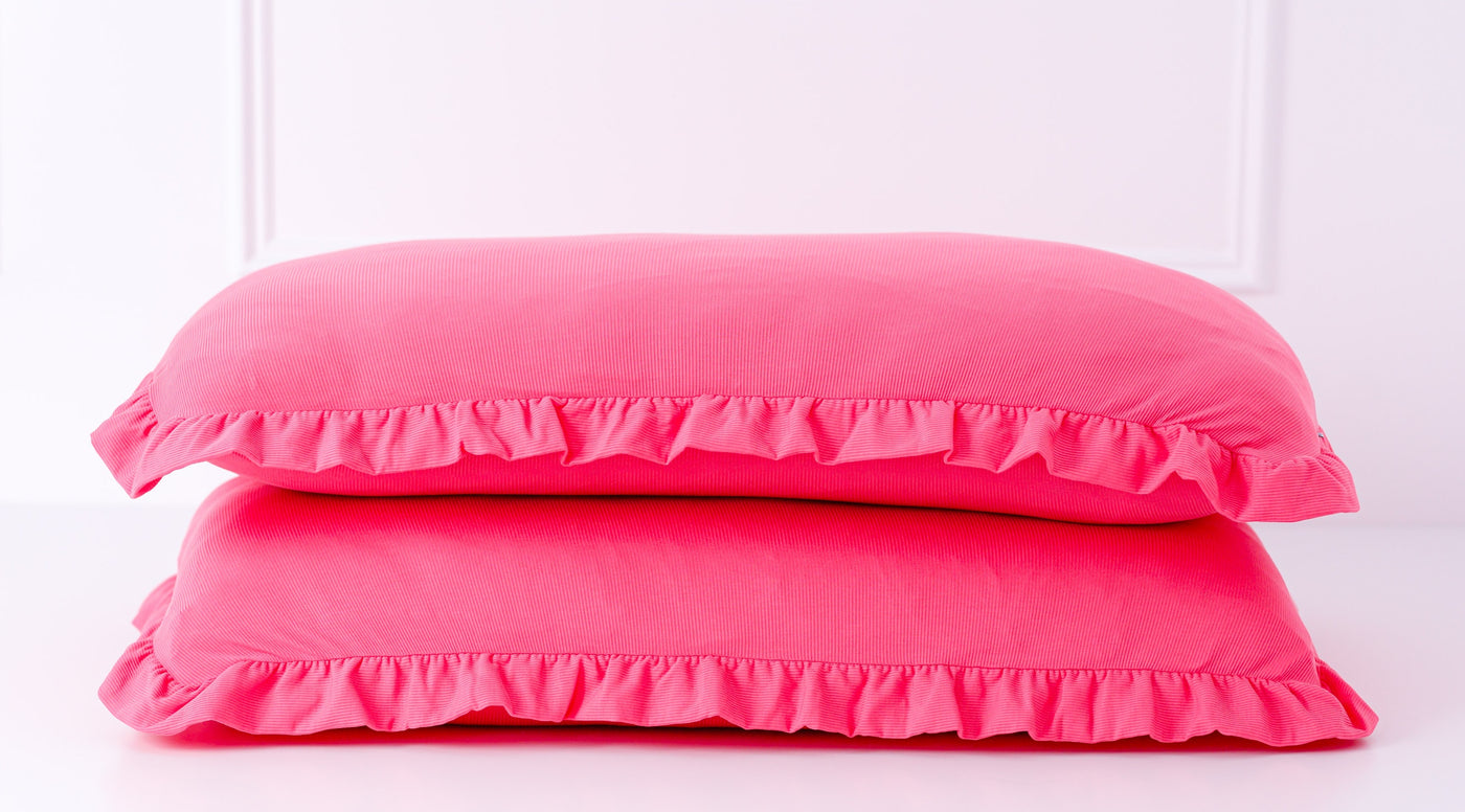 strawberry ribbed zipper pillowcase set
