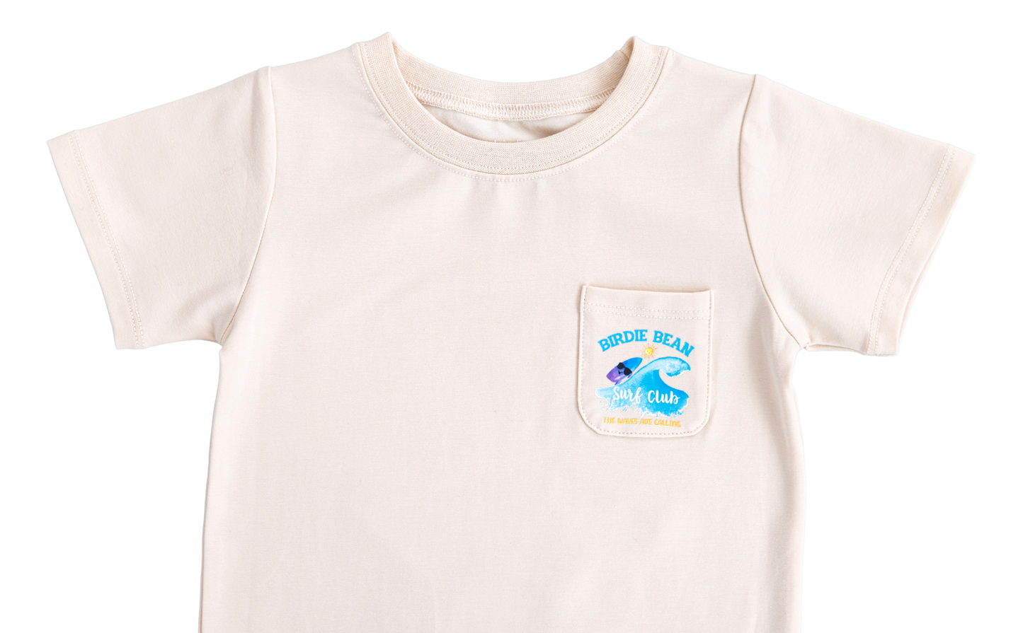 Bamboo graphic tee with front pocket