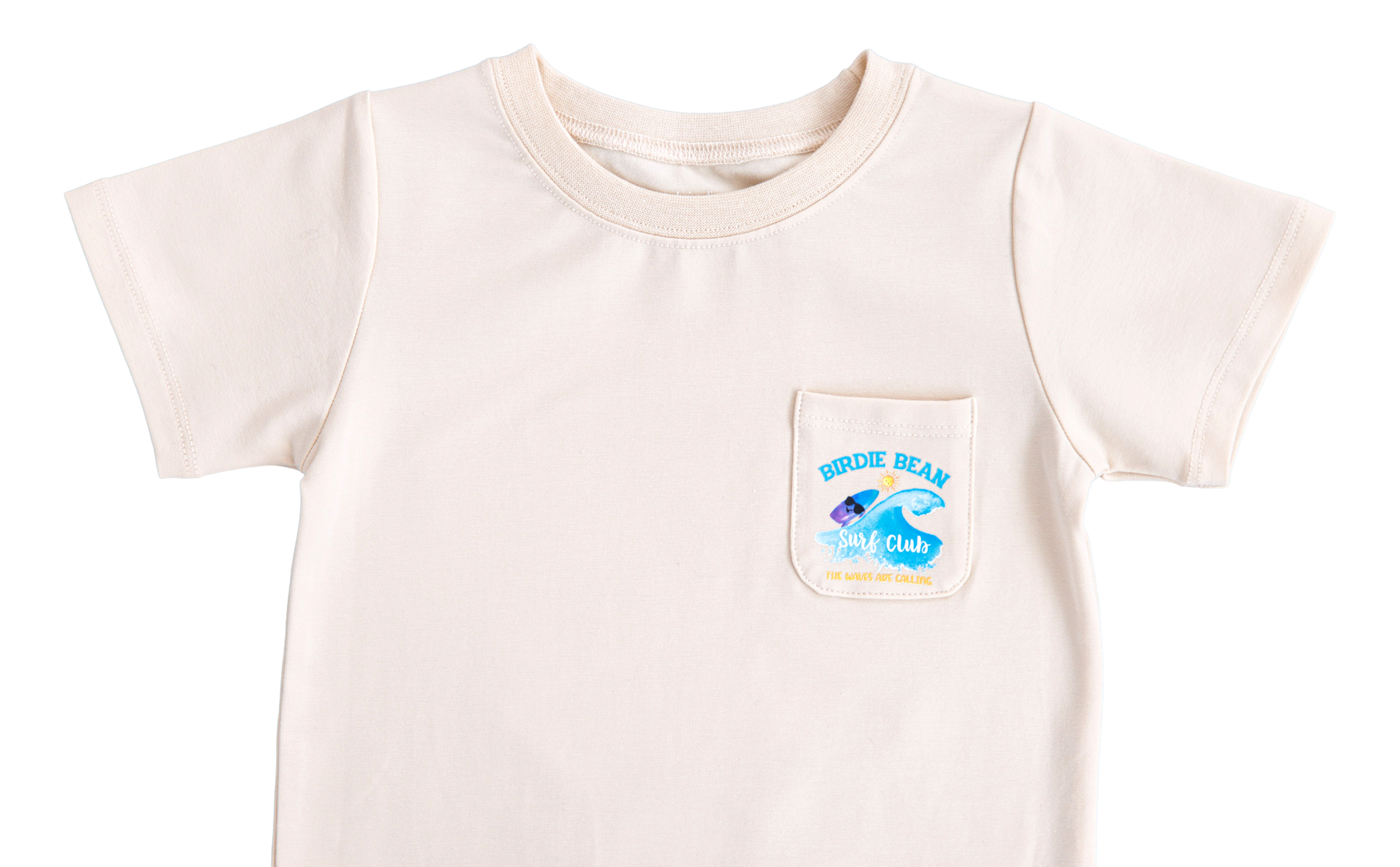 Bamboo graphic tee with front pocket