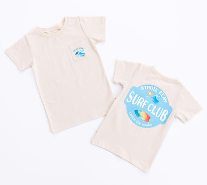 Toddler bamboo graphic t-shirt with Surf Club pocket detail