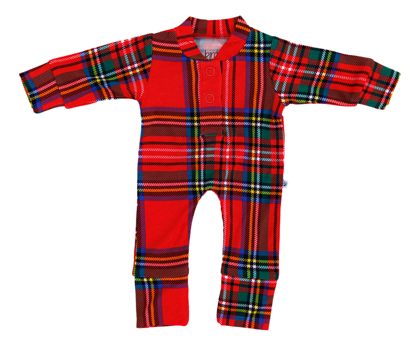 tartan plaid doll romper