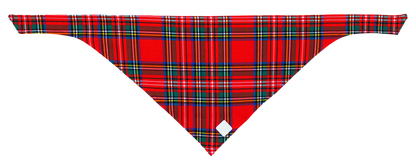 Plaid dog bandana available in multiple sizes