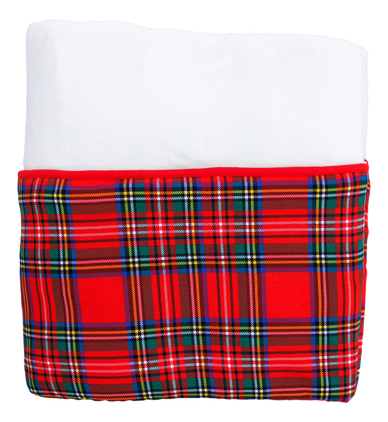 tartan plaid plush throw blanket