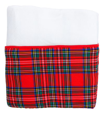 tartan plaid plush throw blanket