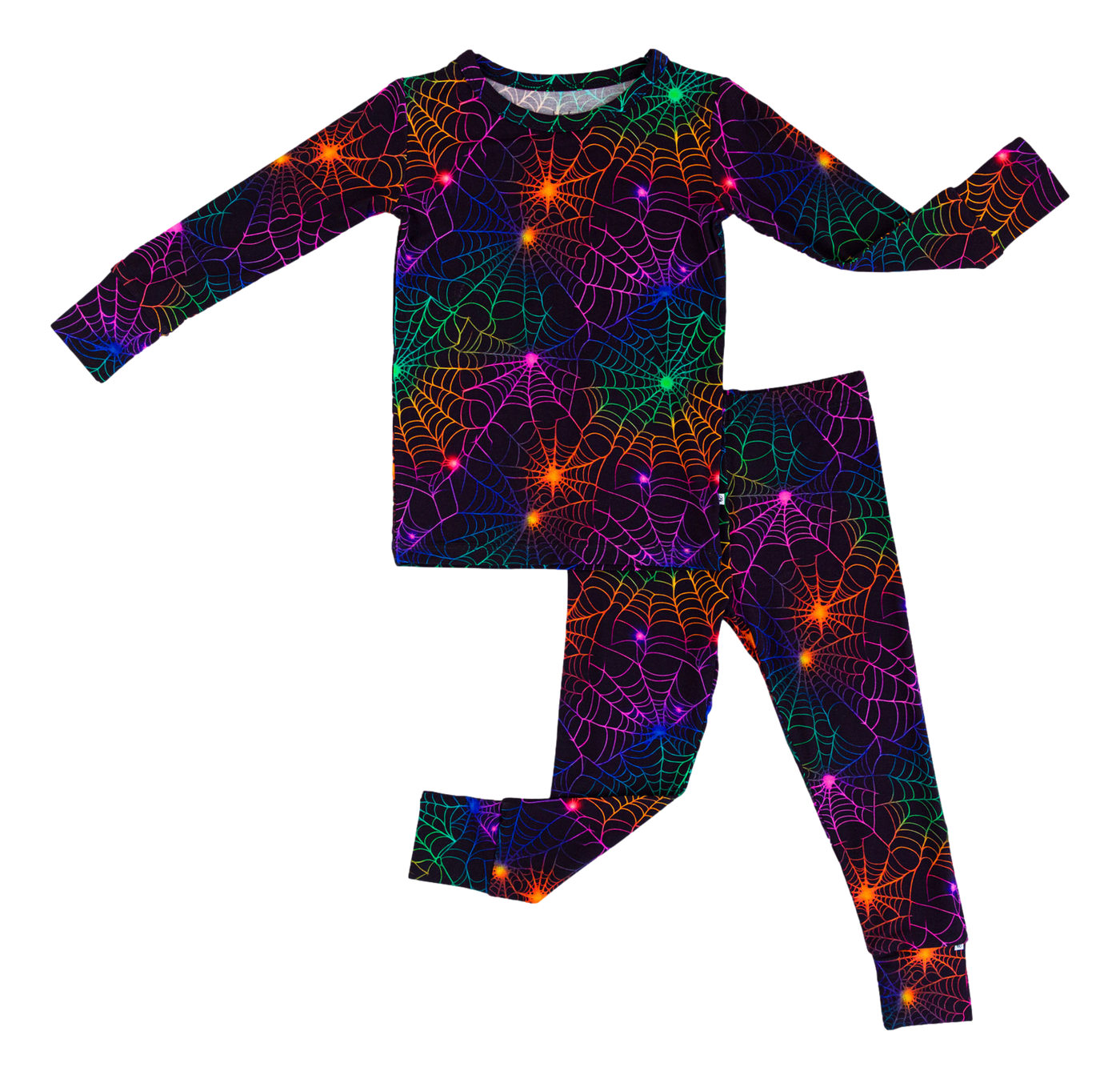 Neon Webs 2-Piece Pajamas