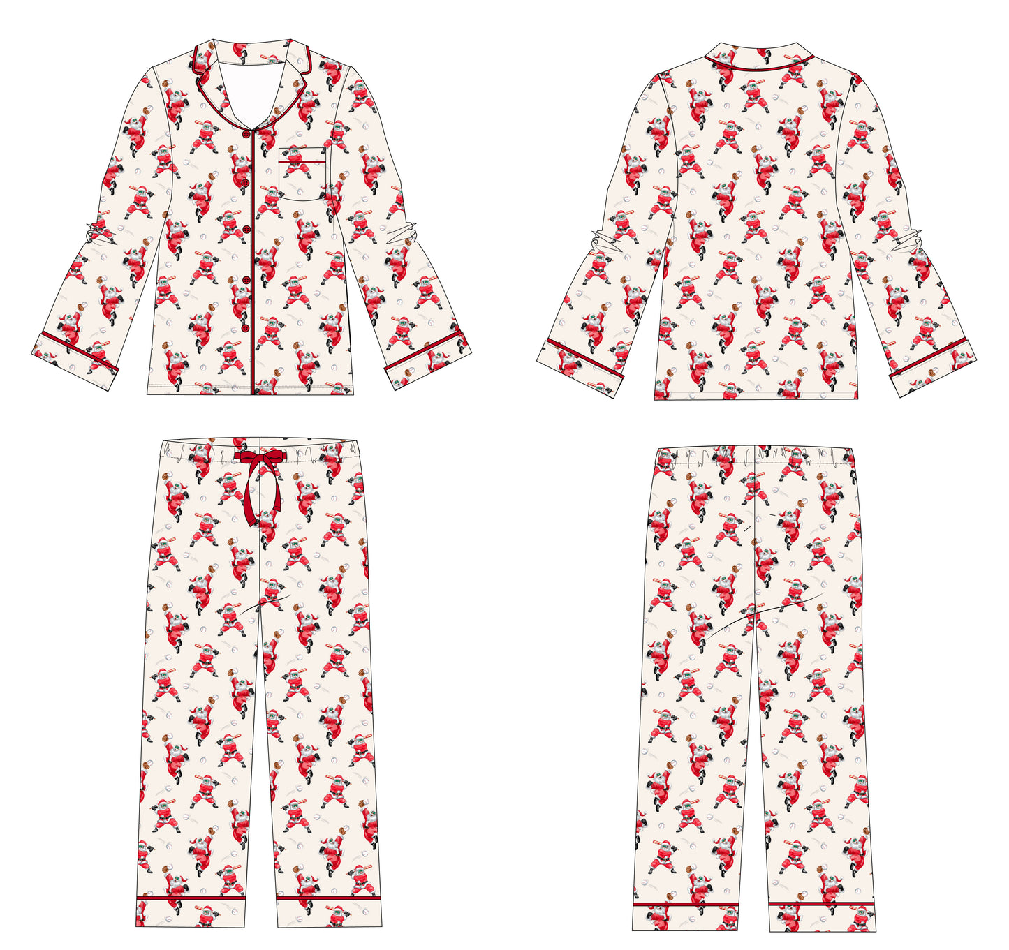 PRE-ORDER: Grand Slam Santa Men's Lounge Set