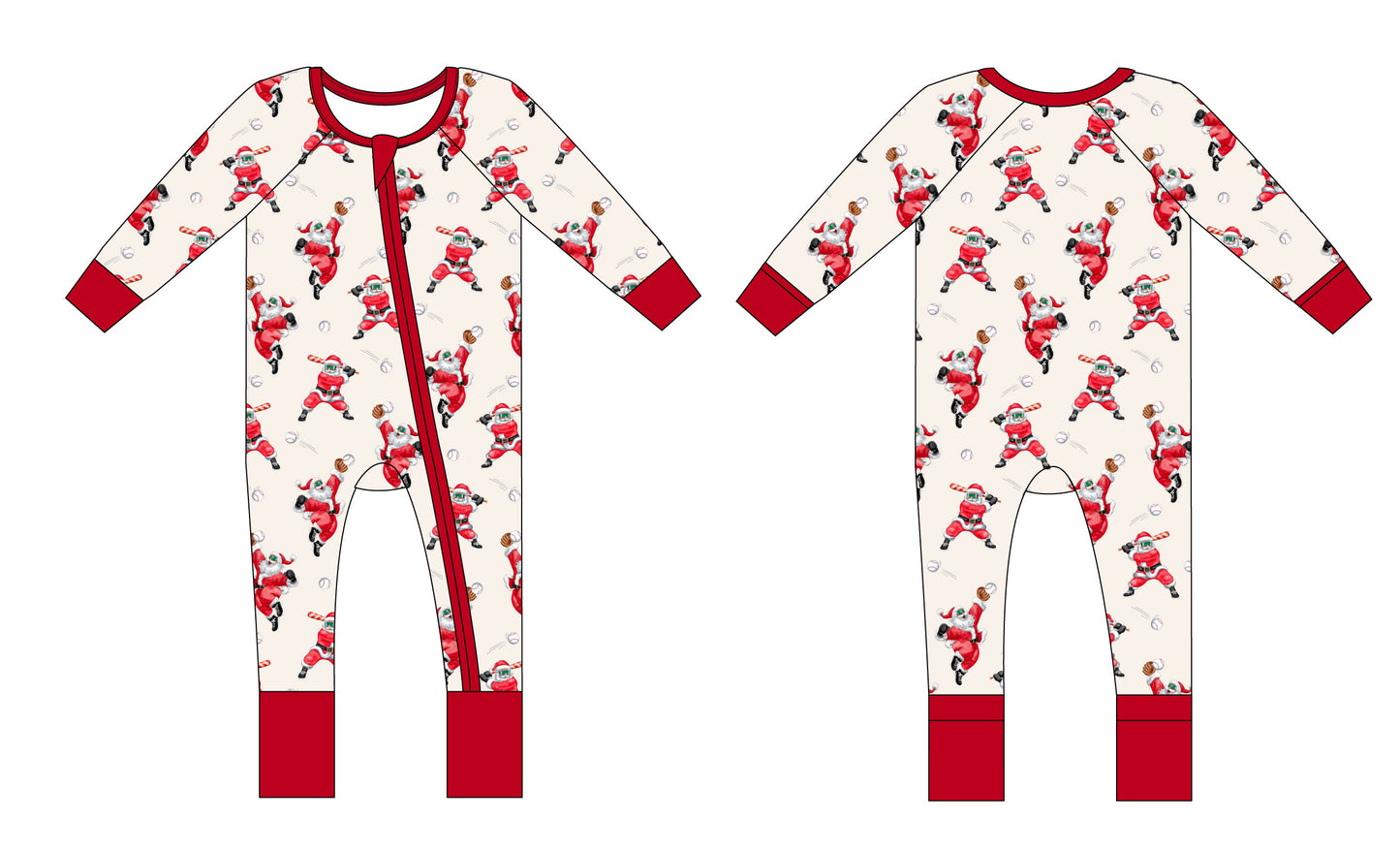 PRE-ORDER: Grand Slam Santa Convertible Romper