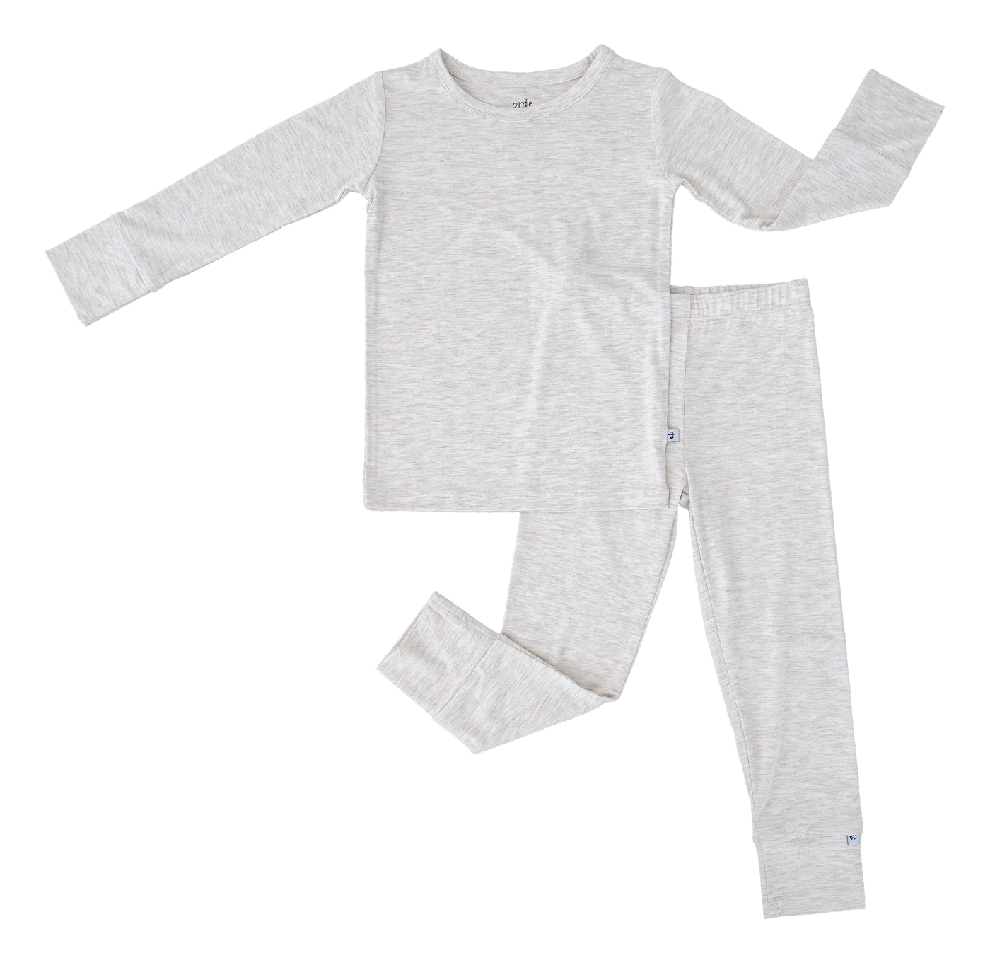 heather grey 2-piece pajamas
