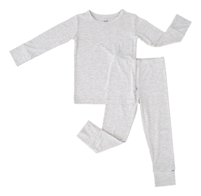 heather grey 2-piece pajamas