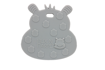 Grey Hippo Teether