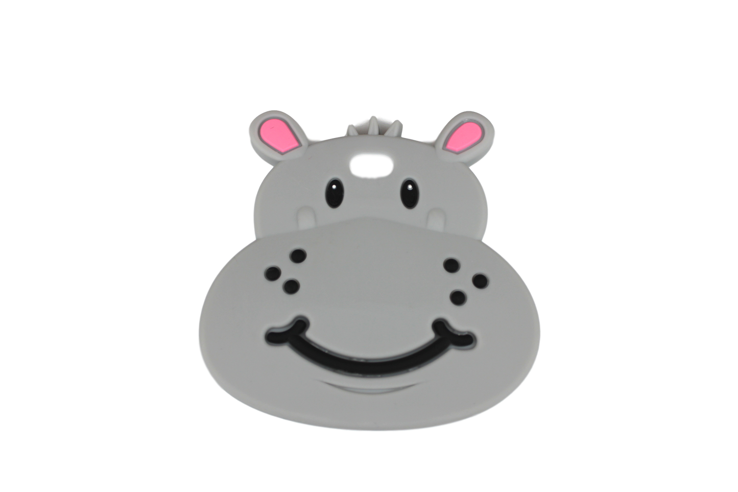 Grey Hippo Teether