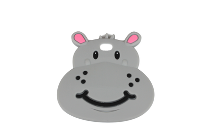 Grey Hippo Teether