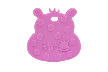 Pink Hippo Teether